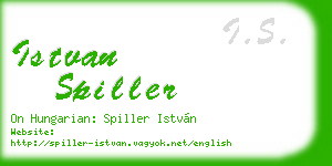 istvan spiller business card