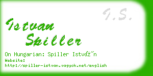 istvan spiller business card